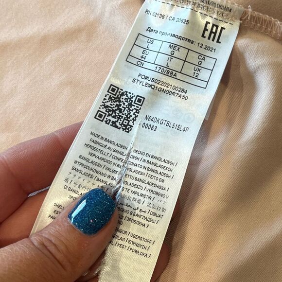 NWOT Guess Womens Light Pink Open Front Blazer Cropped Length - Size L - Picture 4 of 7